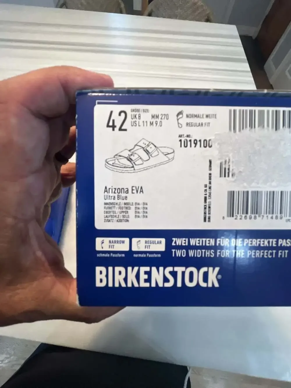 Birkenstock Arizona EVA Ultra Blue Sandals Size 42